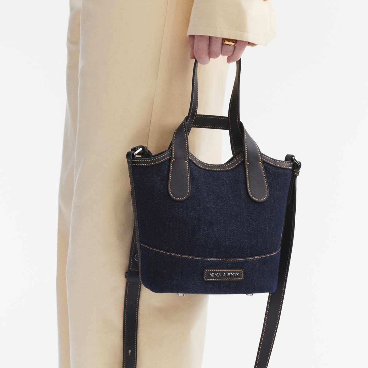 Basket Bag -  Denim -M