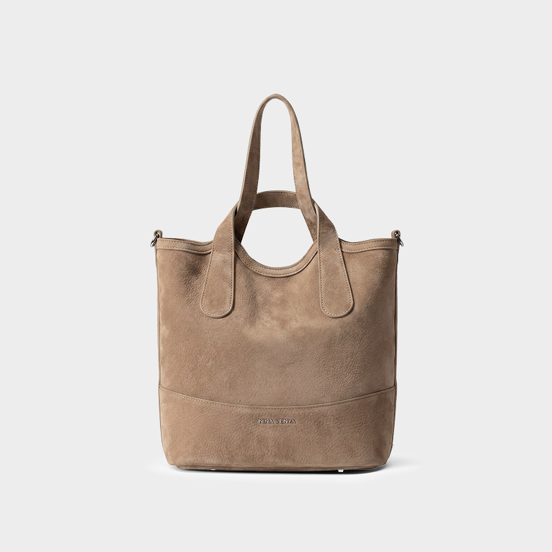 Basket Bag -  Khaki Beige - L