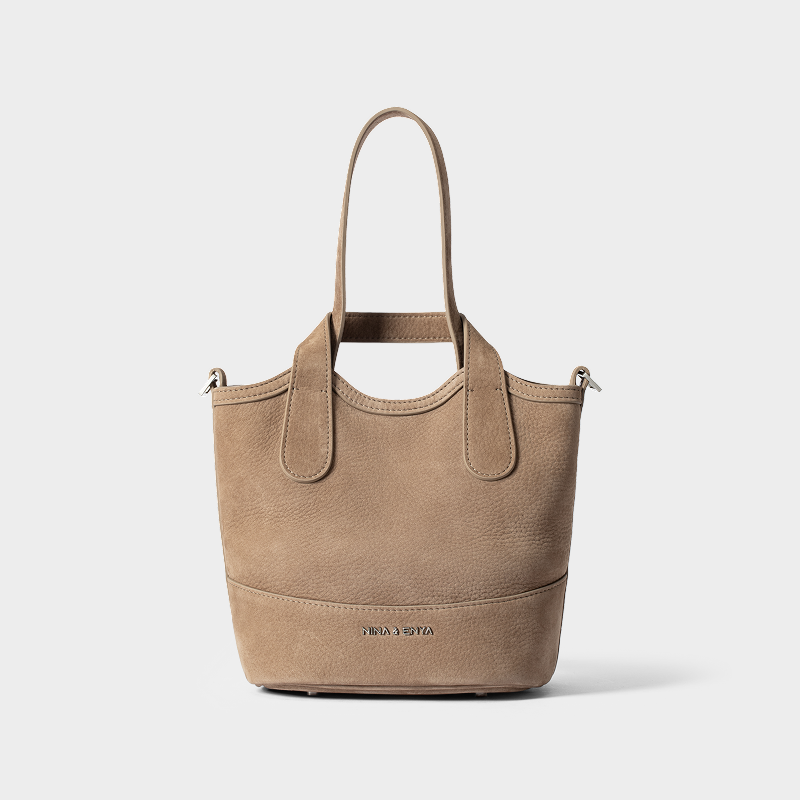 Basket Bag -  Khaki Beige - M